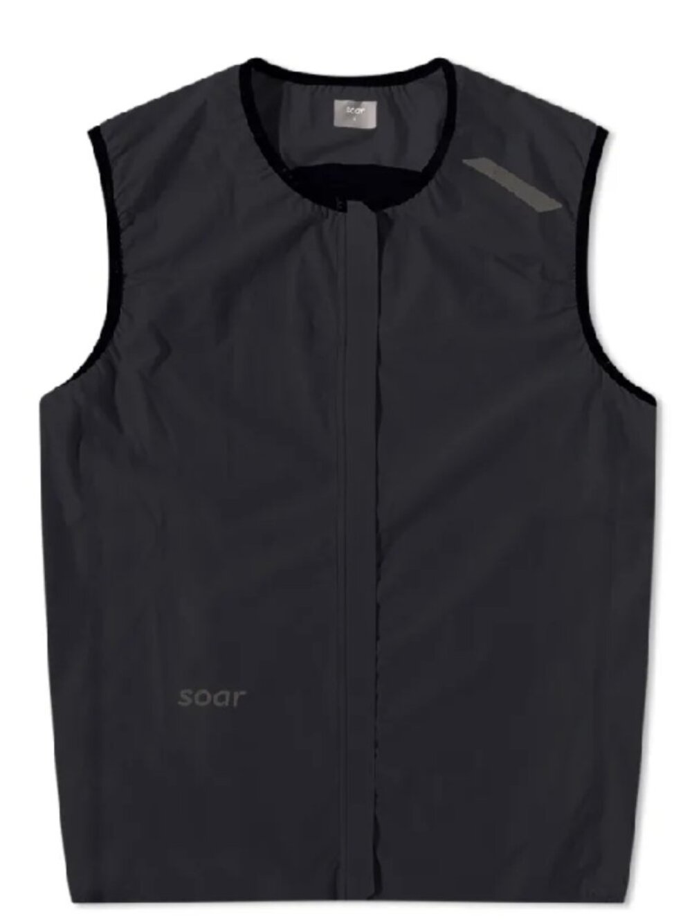 Soar Running Ultra Lightweight Gilet Black Athletic Vest Size L